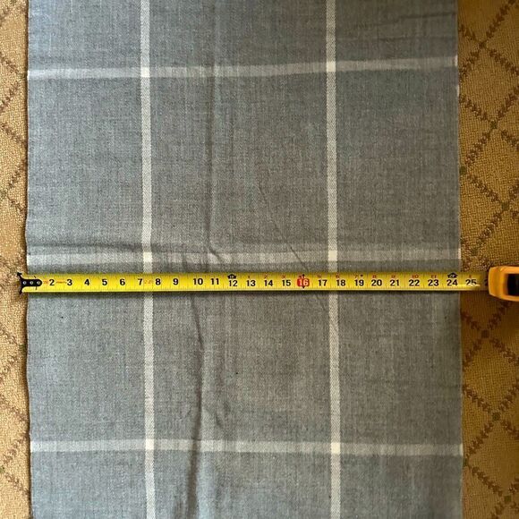 J. Crew gray and white stripe wrap or shawl with fringe detail NWT - Picture 3 of 5